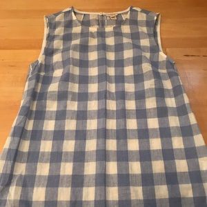 J Crew checkered Top. Size 0